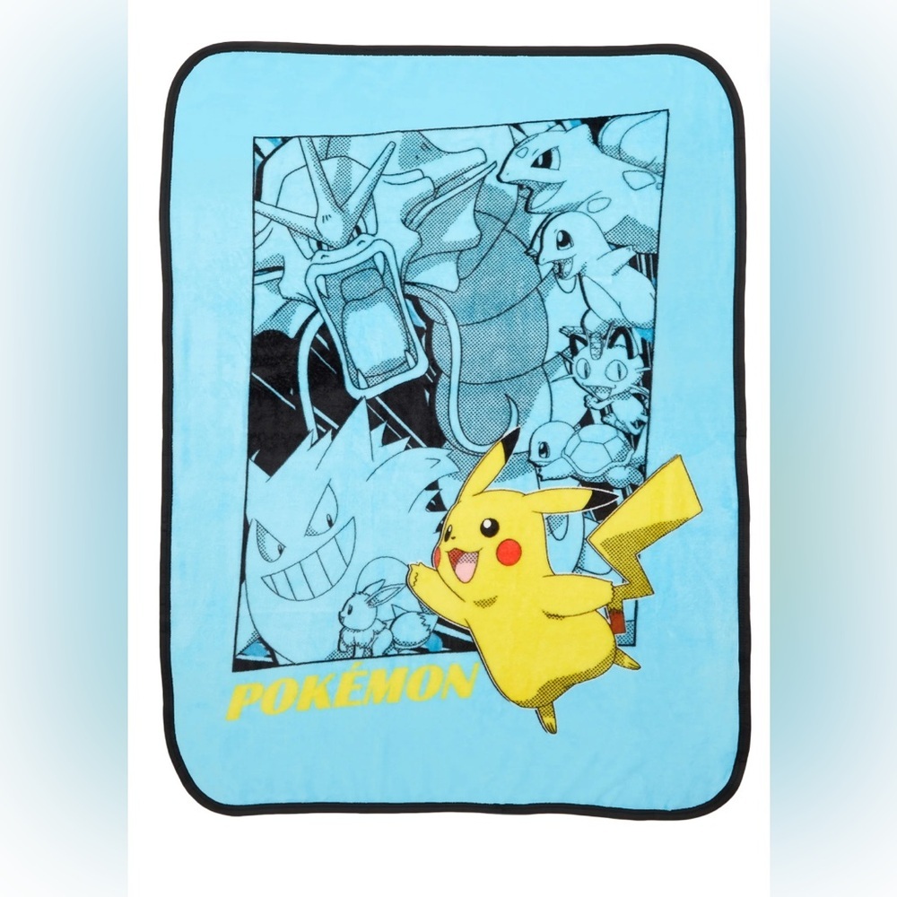 NEW Pokemon Silky Soft Plush Throw, 40 x 50